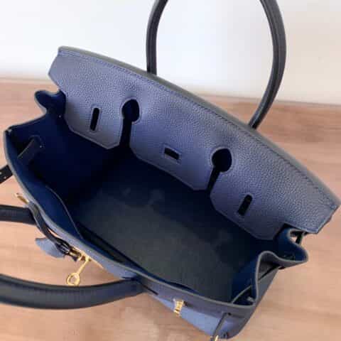 Hermès爱马仕 Birkin 25 togo午夜蓝 金扣 全手工BK25