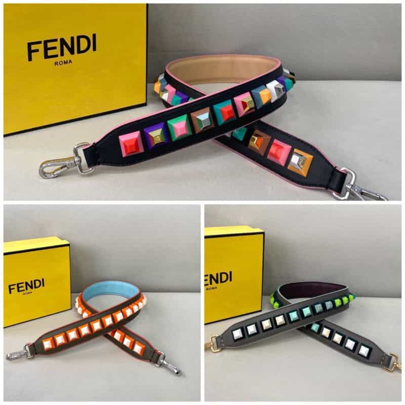 FENDI芬迪彩虹钻炫彩长肩带803