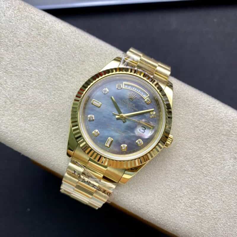 稀缺款 BP 劳力士 贝母盘全金 星期日志系列 2836机芯 40mm 三珠表带