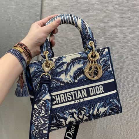Dior Lady D-Lite最新椰树系列戴妃包 M0565OREU_M928