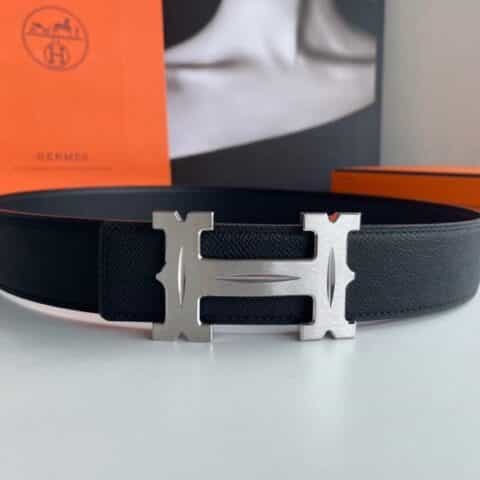 Hermès 爱马仕—Fareest皮带扣&手掌纹牛皮腰带38厘米