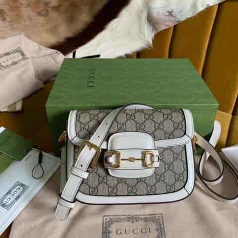 Gucci 马衔扣1955系列迷你手袋658574 HUHHG 9759