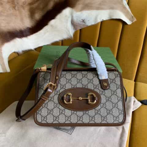 Gucci 马衔扣1955系列迷你手提波土顿包645453 92TCG 8563