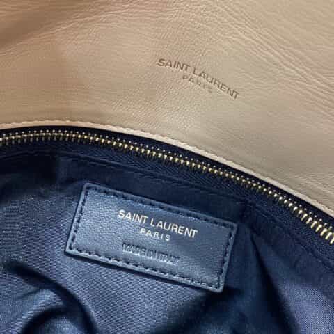 Saint laurent Ysl LouLou Puffer绗缝小羊皮包 577475大号杏色