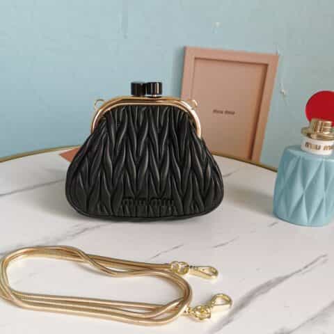 MIUMIU缪缪Cloquet进口小羊皮Belle迷你美人包5BP016