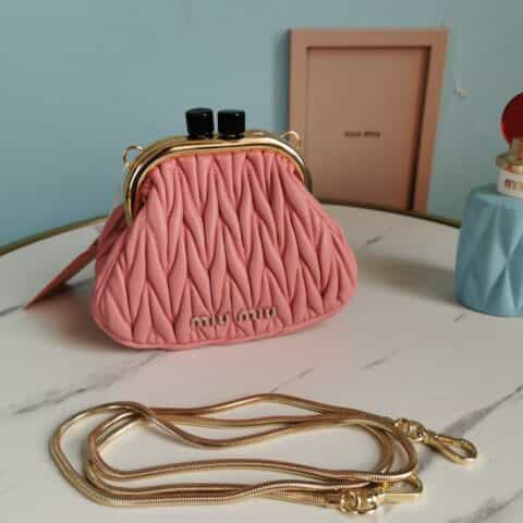 MIUMIU缪缪Cloquet进口小羊皮Belle迷你美人包5BP016