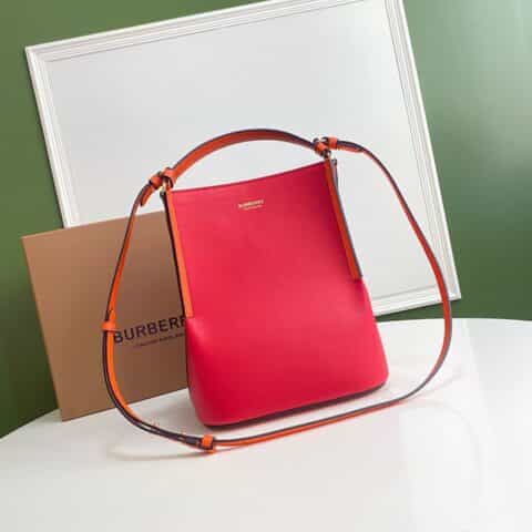 Burberry巴宝莉2021夏季新款马术风格牛皮水桶包