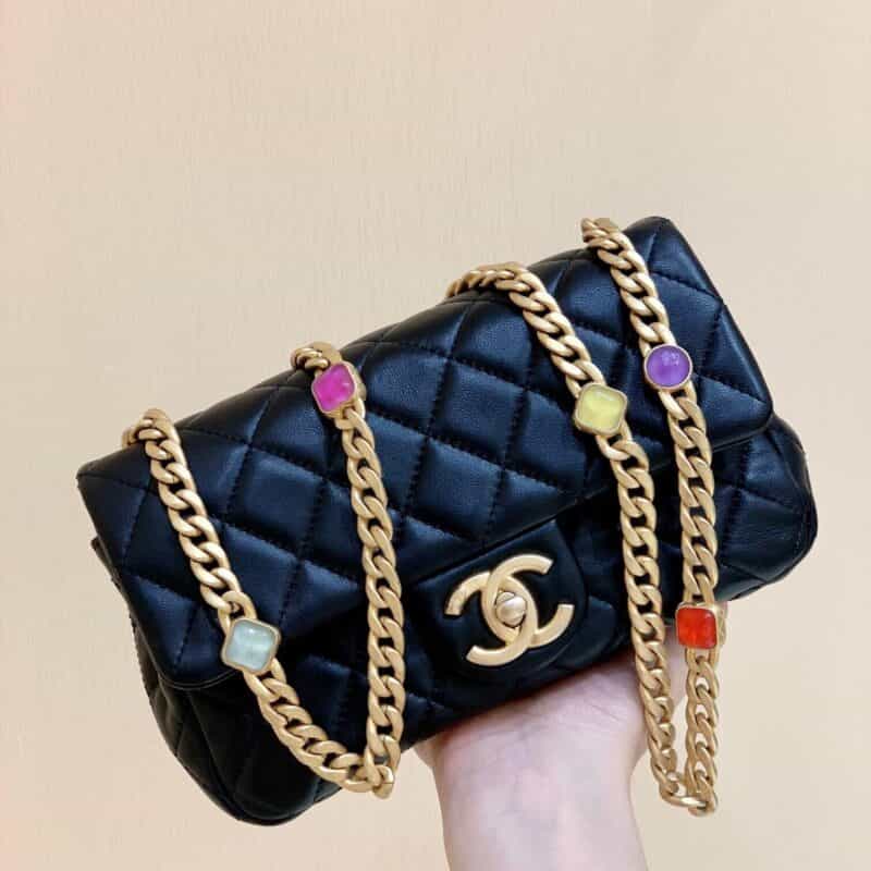 Chanel CF20 Classic flap bag CF宝石包 AS1787黑色