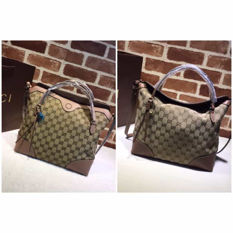 GUCCI古驰女士牛皮帆布手提单肩斜挎包353120