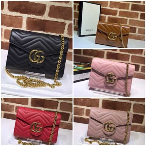 GUCCI古驰GG Marmont系列单肩斜挎包474575