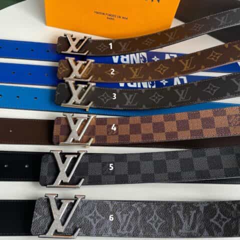 LV/路易威登   Monogram  Eclipse帆布SHAPE40毫米双面腰带