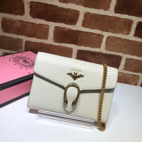 GUCCI古驰饰蝙蝠皮革女士单肩斜挎包516920