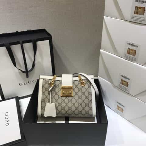 Gucci Padlock系列小号GG肩背包 498156