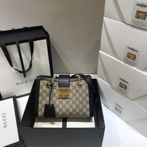 Gucci Padlock系列小号GG肩背包 498156