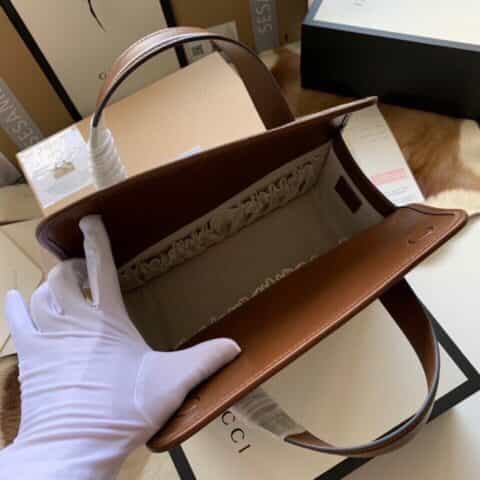 Gucci 1955马衔扣手提波土顿包 627323