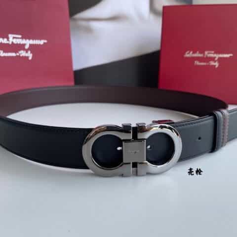 Ferragamo 菲拉格慕   进口牛皮双面腰带3.5cm
