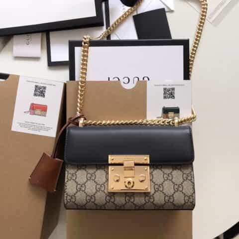 Gucci Padlock系列小号GG肩背包 409487 KLQJG 9785