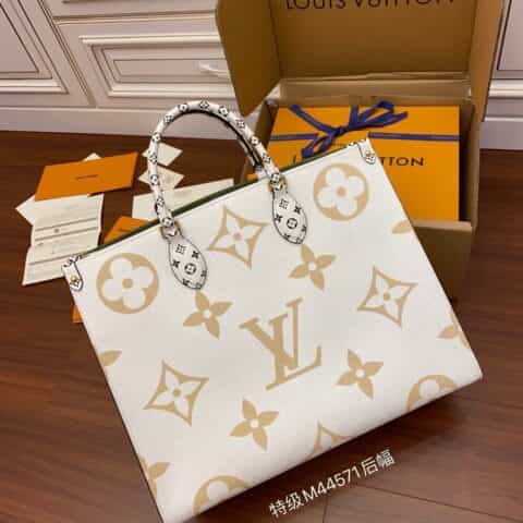 Louis Vuitton LV Onthego绿色托特包 M44571