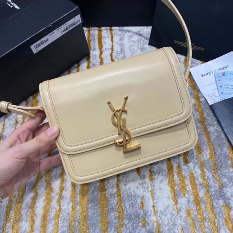 Saint laurent Ysl Solferino Box bag 634306杏色