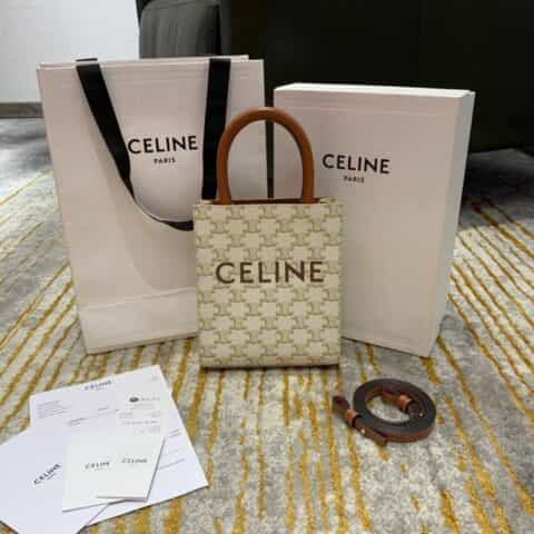 Celine思琳 Mini Cabas Tote Bag 194372白花