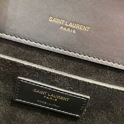 Saint laurent Ysl Kate 24经典款斜挎链条包 354119黑色平纹金扣
