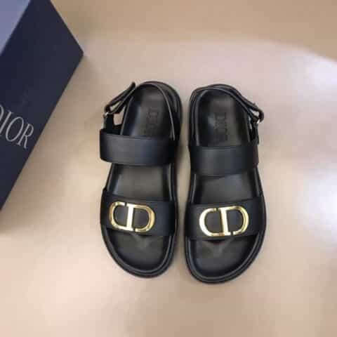DIOR迪奥   内衬头层小牛皮高端男士拖鞋