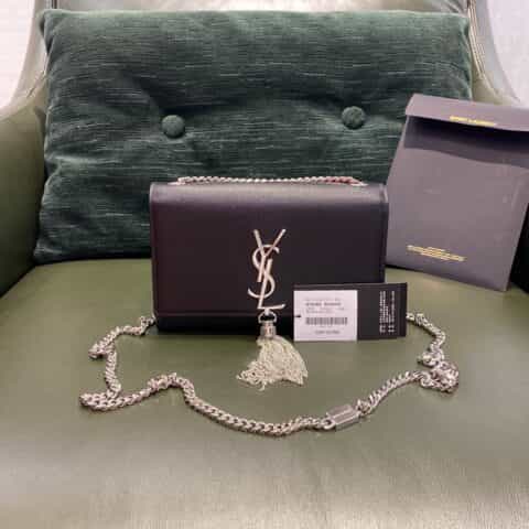 Saint laurent Ysl Kate 20 bag 474366黑色银扣