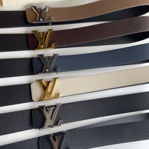LV/路易威登    男士荔枝纹牛皮双面用Taurillon腰带40mm