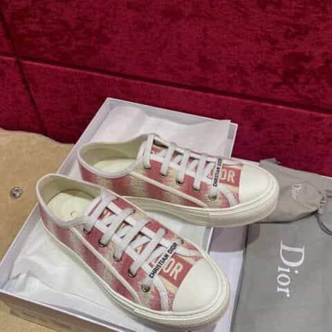 DIOR迪奥  21春夏新品原厂刺绣女士平板鞋