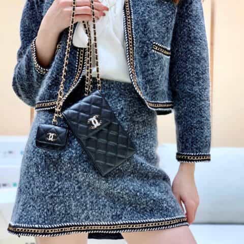 Chanel 2021ss手机包+耳机包二合一 AP2033