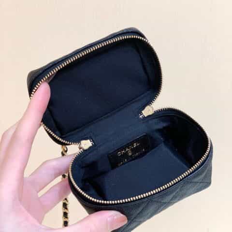 Chanel 全球限量走秀款迷你盒子包 AP2194黑色
