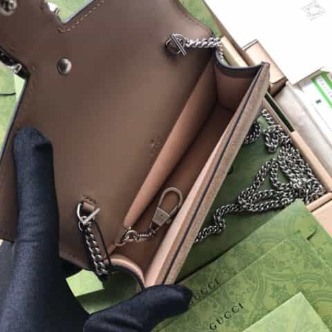 Gucci Dionysus超迷你斜挎包 476430帆布/卡其