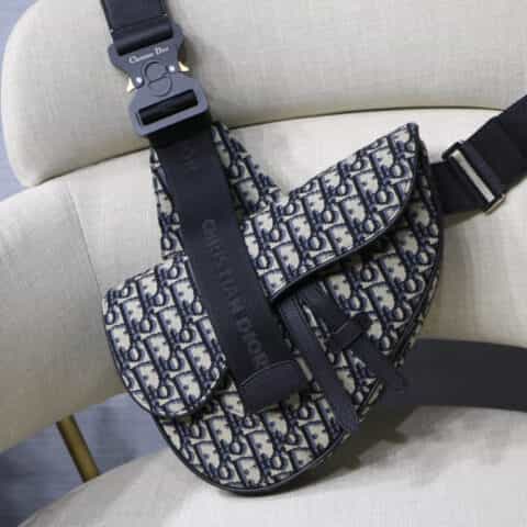 Dior Pre-Fall 早春系列saddle马鞍包 M9019蓝色