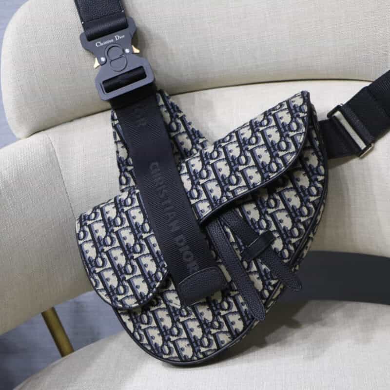 Dior Pre-Fall 早春系列saddle马鞍包 M9019蓝色
