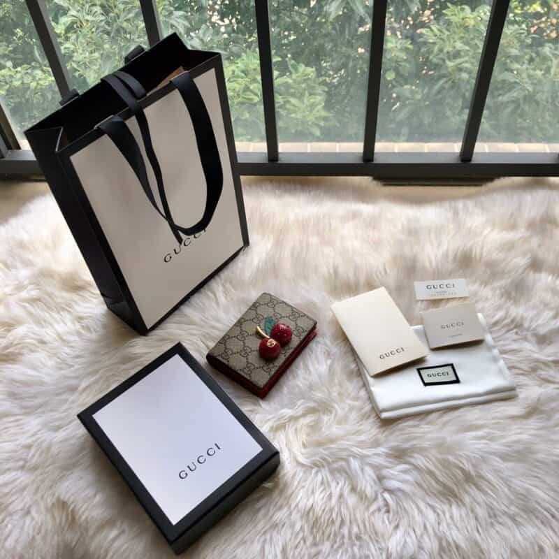Gucci 樱桃品小钱包卡包 476050