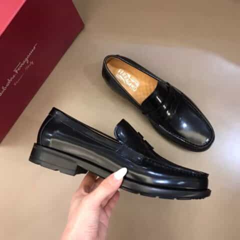 Salvatore Ferragamo菲拉格慕 男士厚底休闲乐福鞋