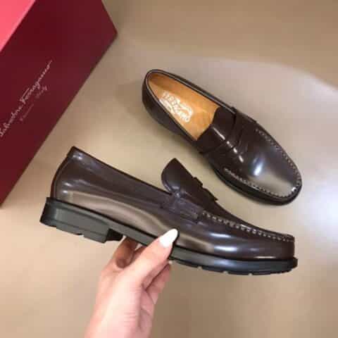 Salvatore Ferragamo菲拉格慕 男士厚底休闲乐福鞋