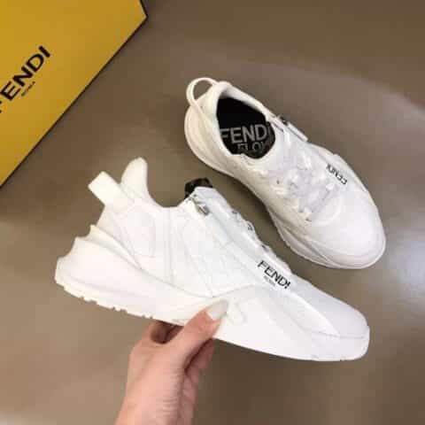 FENDI芬迪   F D高科技布料春夏新品男士一脚蹬运动鞋
