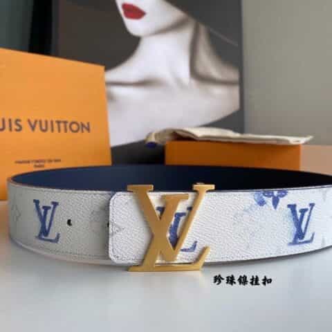 LV/路易威登   Monogran图案于帆布SHAPE 40毫米双面腰带