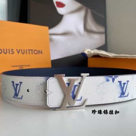LV/路易威登   Monogran图案于帆布SHAPE 40毫米双面腰带