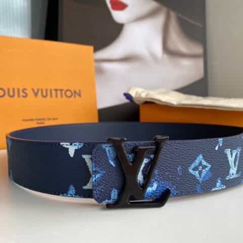 LV/路易威登   Monogran图案于帆布SHAPE 40毫米双面腰带