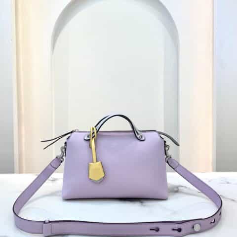 FENDI芬迪拼色系全牛皮波士顿手提包8287s