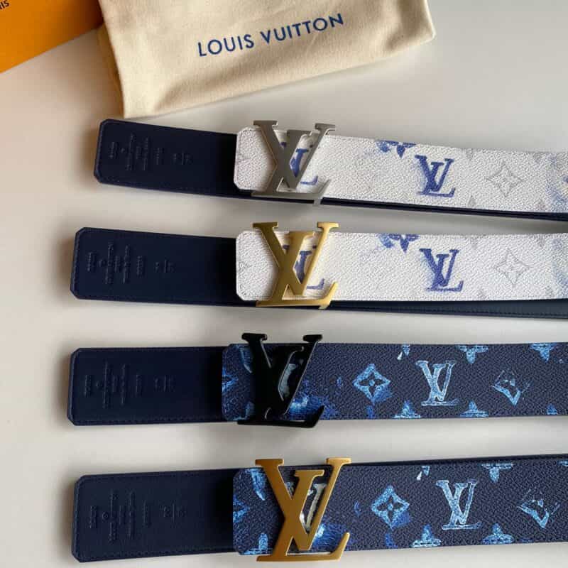 LV/路易威登   Monogran图案于帆布SHAPE 40毫米双面腰带