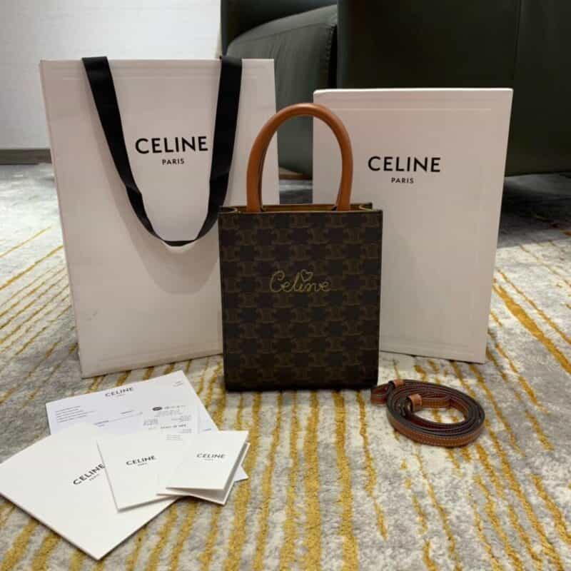 Celine思琳 Mini Cabas Tote Bag 爱心刺绣款194372