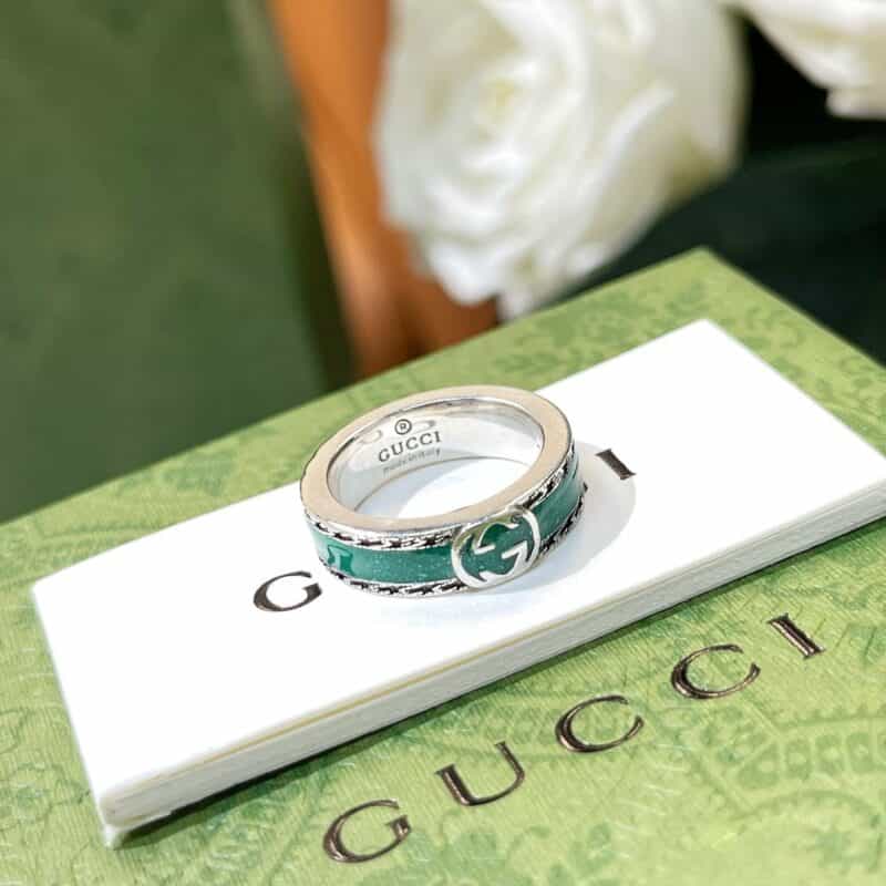 新款Gucci古驰情侣款双G戒指