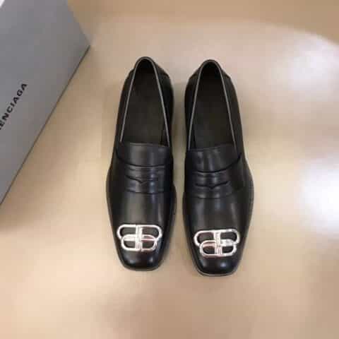 Balenciaga巴黎世家    进口原版头层牛皮材质男士BB德比鞋