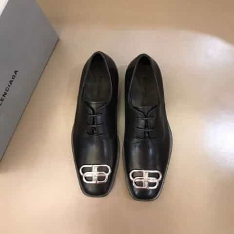 Balenciaga巴黎世家    进口原版头层牛皮材质男士BB德比鞋