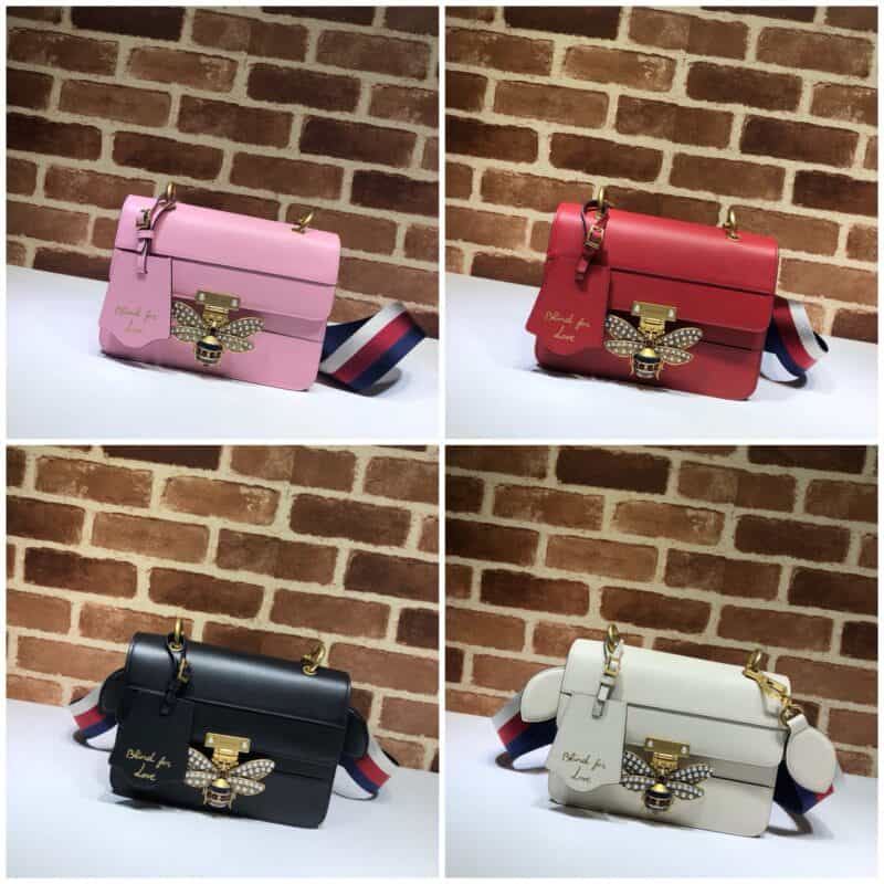 GUCCI古驰小号玛格丽特小蜜蜂单肩斜挎女包476542