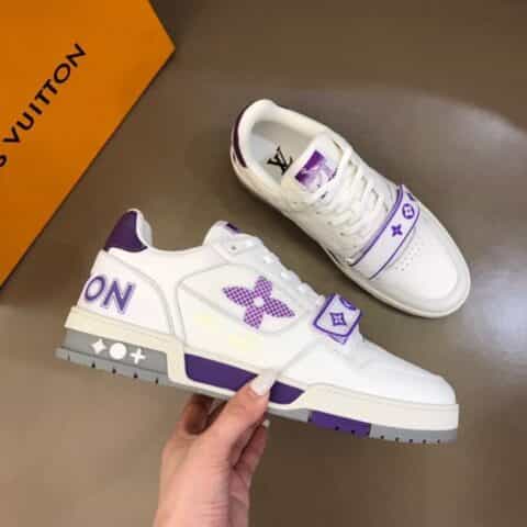 LV/路易威登   2021春夏新配色男士魔术贴Trainer运动鞋