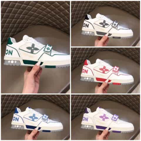 LV/路易威登   2021春夏新配色男士魔术贴Trainer运动鞋